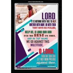 WE REST ON THEE   Frame Bible Verse   (GWASCEND5219)   "25x33"