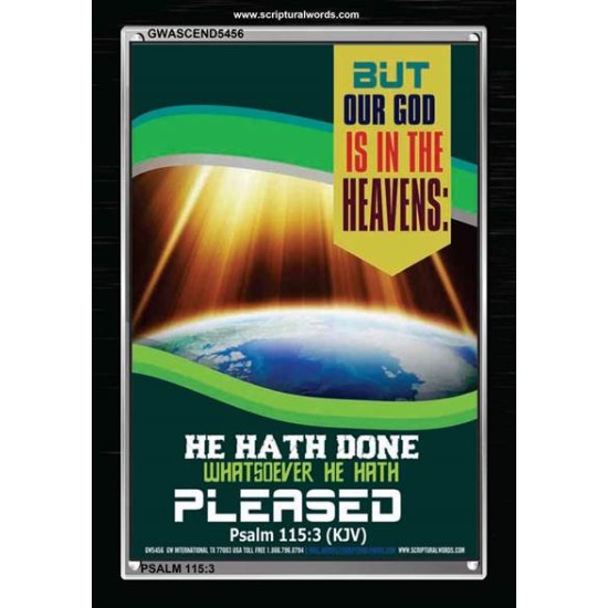 WHATSOEVER HE HATH PLEASED   Frame Bible Verse   (GWASCEND5456)   