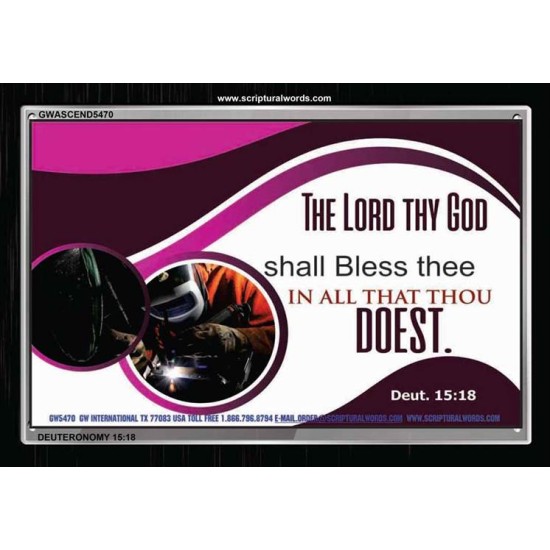 THE LORD THY GOD   Frame Biblical Paintings   (GWASCEND5470)   