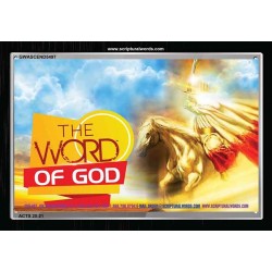 THE WORD OF GOD   Framed Restroom Wall Decoration   (GWASCEND5497)   