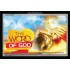 THE WORD OF GOD   Framed Restroom Wall Decoration   (GWASCEND5497)   "33x25"