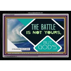 THE BATTLE IS THE LORDS   Framed Business Entrance Lobby Wall Decoration    (GWASCEND5501)   