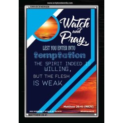 WATCH AND PRAY   Contemporary Christian Poster   (GWASCEND5528)   "25x33"