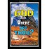 WHERE ARE THOU   Custom Framed Bible Verses   (GWASCEND6402)   "25x33"