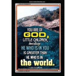 YOU ARE OF GOD   Bible Scriptures on Love frame   (GWASCEND6514)   