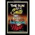 THE SUN SHALL NOT SMITE THEE   Contemporary Christian Art Acrylic Glass Frame   (GWASCEND6658)   "25x33"