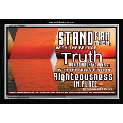 THE BELT OF TRUTH   Framed Scriptural Dcor   (GWASCEND6688)   