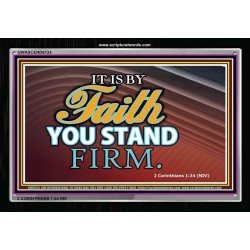 STAND FIRM IN FAITH   Bible Verse Frame Online   (GWASCEND6724)   