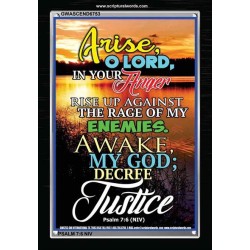 ARISE O LORD   Scripture Wood Frame    (GWASCEND6753)   