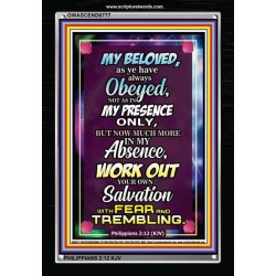 WORK OUT YOUR SALVATION   Christian Quote Frame   (GWASCEND6777)   