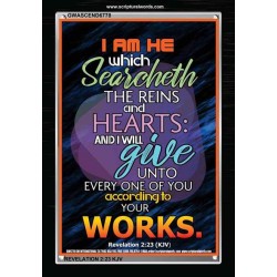 ACCORDING TO YOUR WORKS   Frame Bible Verse   (GWASCEND6778)   "25x33"