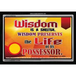 WISDOM   Framed Bible Verse   (GWASCEND6782)   