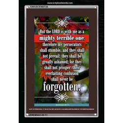 A MIGHTY TERRIBLE ONE   Bible Verse Frame for Home Online   (GWASCEND724)   "25x33"