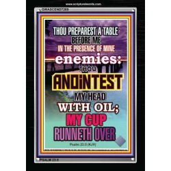 ANOINT MY HEAD WITH OIL   Framed Scripture Dcor   (GWASCEND7269)   