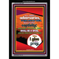 ALL THINE ADVERSARIES   Bible Verses to Encourage  frame   (GWASCEND7325)   