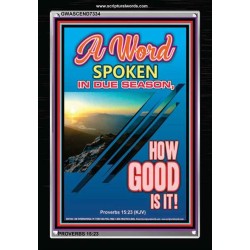 A WORD IN DUE SEASON   Contemporary Christian Poster   (GWASCEND7334)   