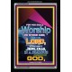 WORSHIP   Religious Art Frame   (GWASCEND7346)   