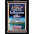 UNRIGHTEOUSNESS   Contemporary Christian Paintings Acrylic Glass frame   (GWASCEND7369)   "25x33"