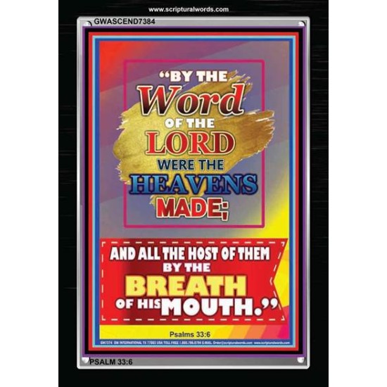 WORD OF THE LORD   Framed Hallway Wall Decoration   (GWASCEND7384)   