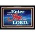 THE JOY OF THE LORD   Large Framed Scripture Wall Art   (GWASCEND7401)   "33x25"