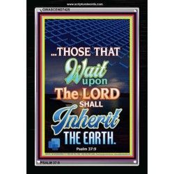 WAIT UPON THE LORD   Bible Verses Frame for Home   (GWASCEND7425)   "25x33"