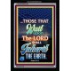 WAIT UPON THE LORD   Bible Verses Frame for Home   (GWASCEND7425)   