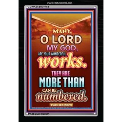 YOUR WONDERFUL WORKS   Scriptural Wall Art   (GWASCEND7458)   "25x33"