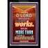 YOUR WONDERFUL WORKS   Scriptural Wall Art   (GWASCEND7458)   "25x33"