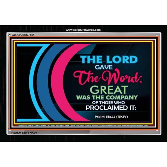 THE WORD   Custom Frame Scripture Art   (GWASCEND7554)   