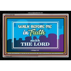WALK IN TRUTH   Unique Bible Verse Framed   (GWASCEND7558)   