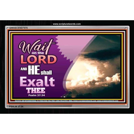 WAIT ON THE LORD   Framed Bible Verses   (GWASCEND7570)   
