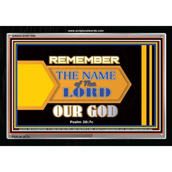 THE NAME OF THE LORD   Large Frame Scripture Wall Art   (GWASCEND7594)   