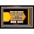 THE NAME OF THE LORD   Large Frame Scripture Wall Art   (GWASCEND7594)   "33x25"