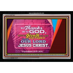 VICTORY IN CHRIST   Bible Verse Frame Online   (GWASCEND7601)   