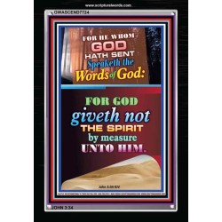 WORDS OF GOD   Bible Verse Picture Frame Gift   (GWASCEND7724)   "25x33"