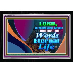 WORDS OF ETERNAL LIFE   Christian Artwork Acrylic Glass Frame   (GWASCEND7895)   