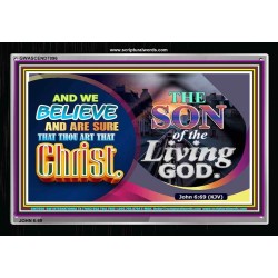 SON OF THE LIVING GOD   Acrylic Glass framed scripture art   (GWASCEND7896)   