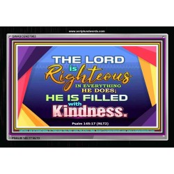 THE LORD IS RIGHTEOUS   Bible Verses Wall Art Acrylic Glass Frame   (GWASCEND7903)   