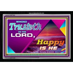 TRUST IN THE LORD   Framed Bedroom Wall Decoration   (GWASCEND7920)   