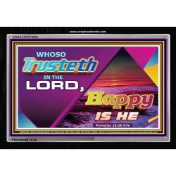 TRUST IN THE LORD   Framed Children Room Wall Decoration   (GWASCEND7920b)   