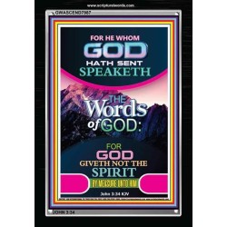 THE WORDS OF GOD   Framed Interior Wall Decoration   (GWASCEND7987)   