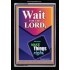 WAIT FOR THE LORD   Framed Scriptural Dcor   (GWASCEND8069)   "25x33"