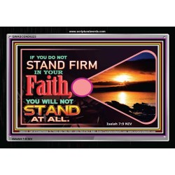 STAND FIRM IN FAITH   Frame Biblical Paintings   (GWASCEND8223)   