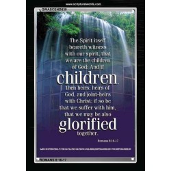 WE ARE THE CHILDREN OF GOD   Scriptural Portrait Acrylic Glass Frame   (GWASCEND830)   "25x33"