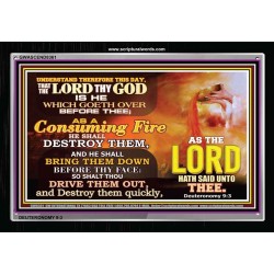 A CONSUMING FIRE   Bible Verses Framed Art Prints   (GWASCEND8361)   "33x25"