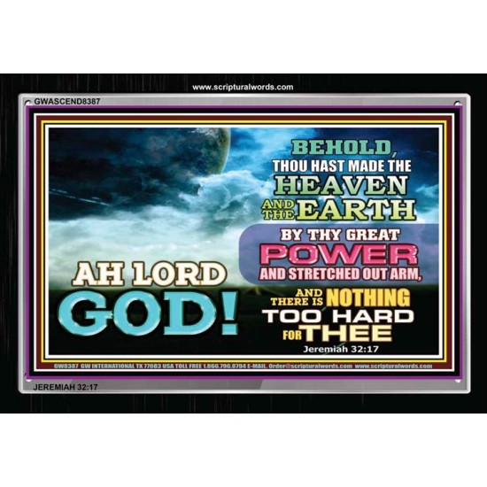 THY GREAT POWER   Christian Quotes Framed   (GWASCEND8387)   