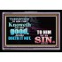 SIN   Custom Frame Inspiration Bible Verse   (GWASCEND8419)   "33x25"