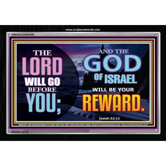 THE GOD OF ISRAEL   Bible Verses Frame for Home   (GWASCEND8450)   