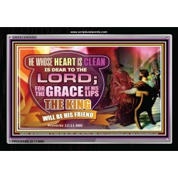 A CLEAN HEART   Bible Verses Frame Art Prints   (GWASCEND8502)   "33x25"