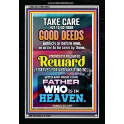 YOUR FATHER WHO IS IN HEAVEN    Scripture Wooden Frame   (GWASCEND8550)   "25x33"